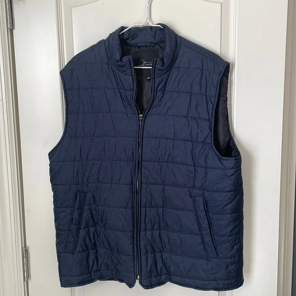 Marc Anthony Navy Puffer Vest
